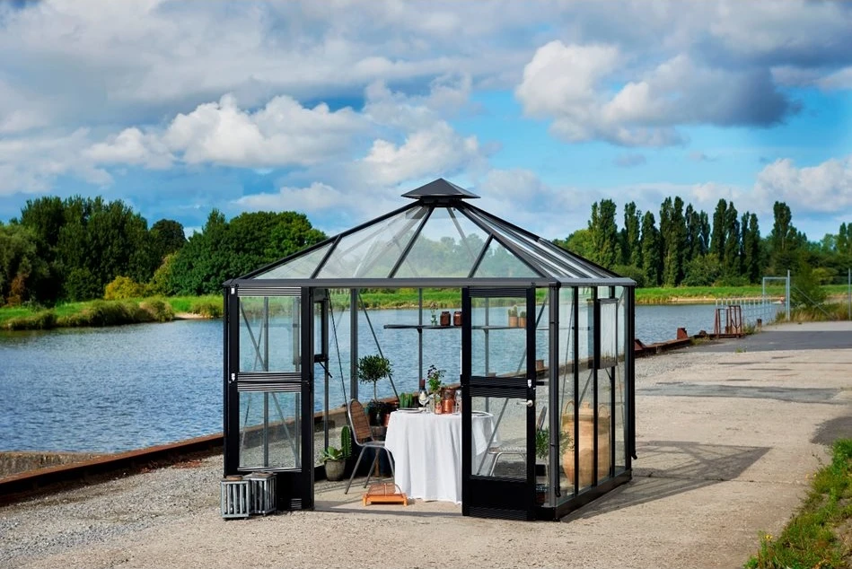 Royal Well Tuinkamer Oase 8,8 Antraciet - Afbeelding 1